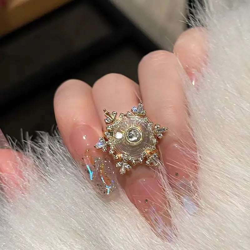 Crystal Snowflake Rings