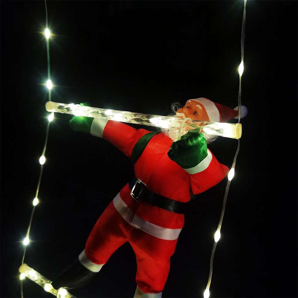 3M Santa Claus Climbing Ladder Light Christmas Decorations Indoor Outdoor