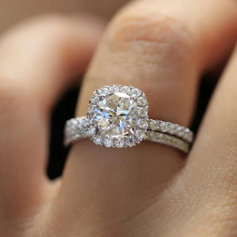 Simple Elegant Round/Square CZ Rings