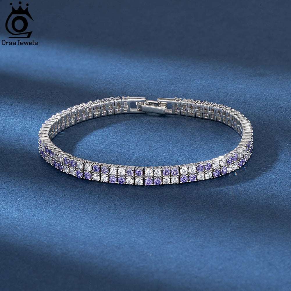 Rhinestone Chain Bracelet Sparkling