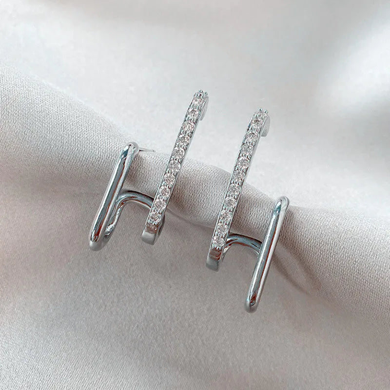 New Bright Crystal Luxury Piercing Hook Irregular