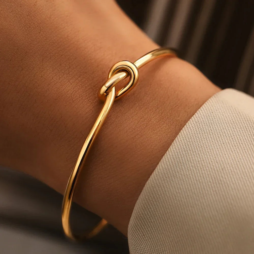 Vintage Men's Fashion Woven Twist Texture Bangles