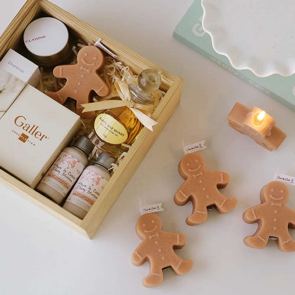 1PC Gingerbread Man Christmas Scented Candle