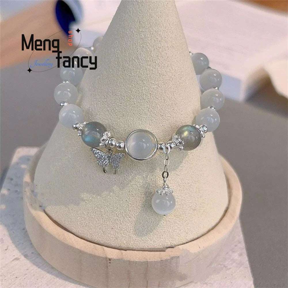 Natural Cat's Eye Butterfly Bracelet