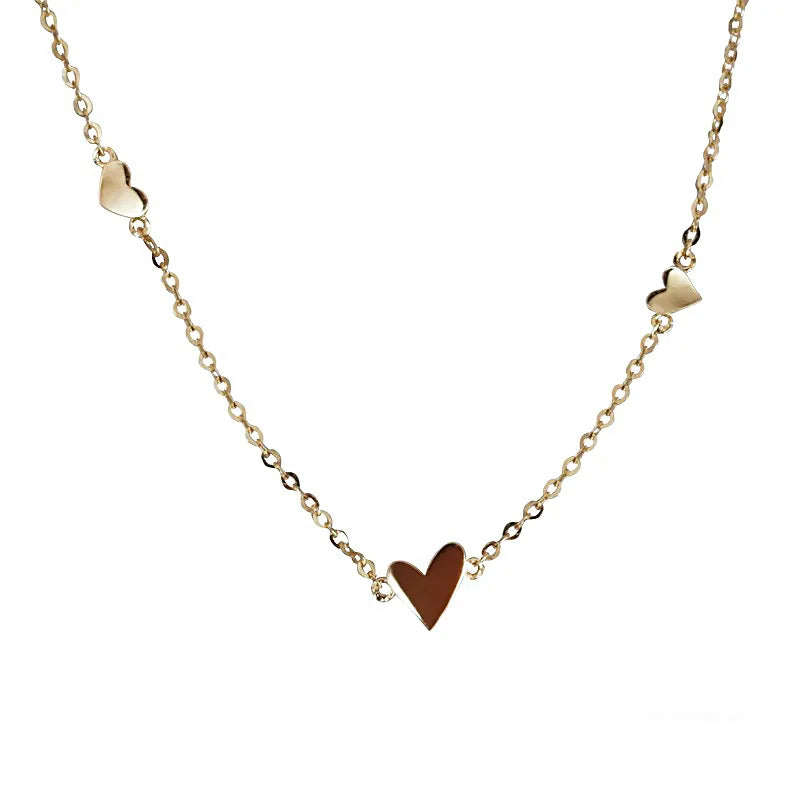 Minimalist Stylish Tiny Hearts Cute Stacked Bracelet