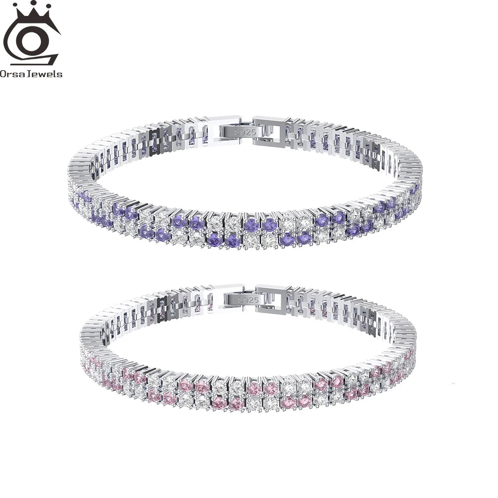 Rhinestone Chain Bracelet Sparkling