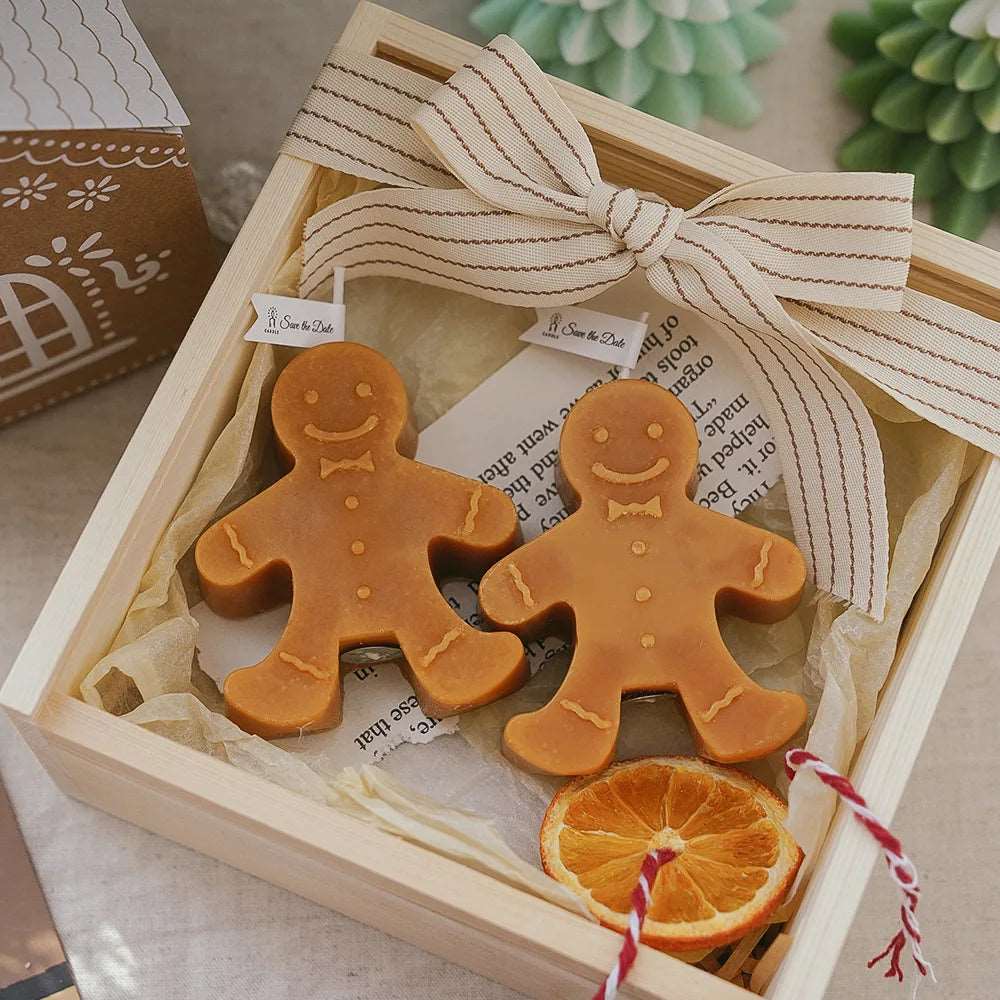 1PC Gingerbread Man Christmas Scented Candle