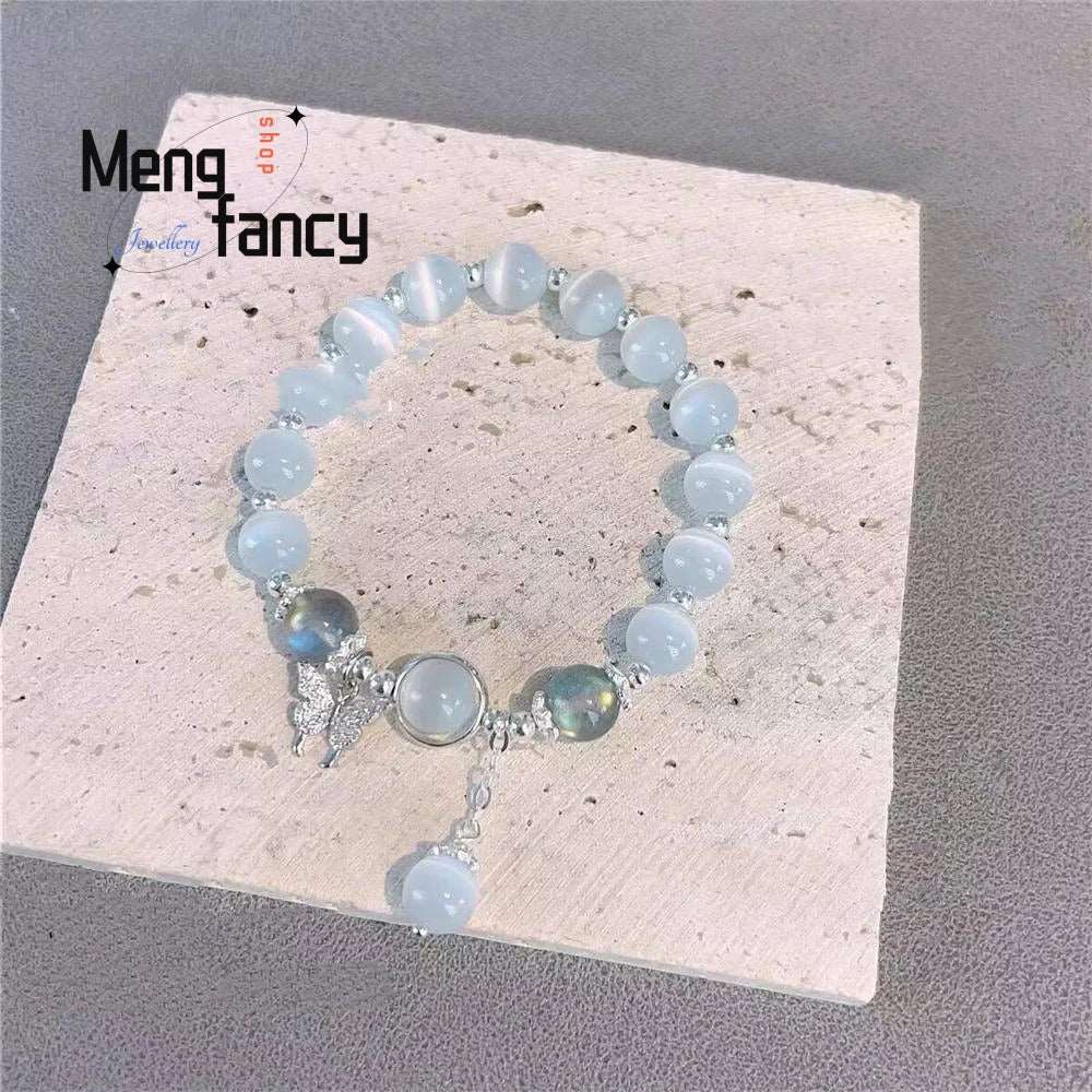 Natural Cat's Eye Butterfly Bracelet