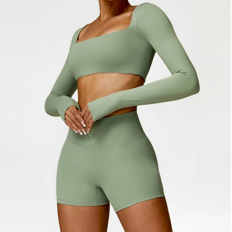 2PCS Yoga Suit Sports Set Women Quick-Drying