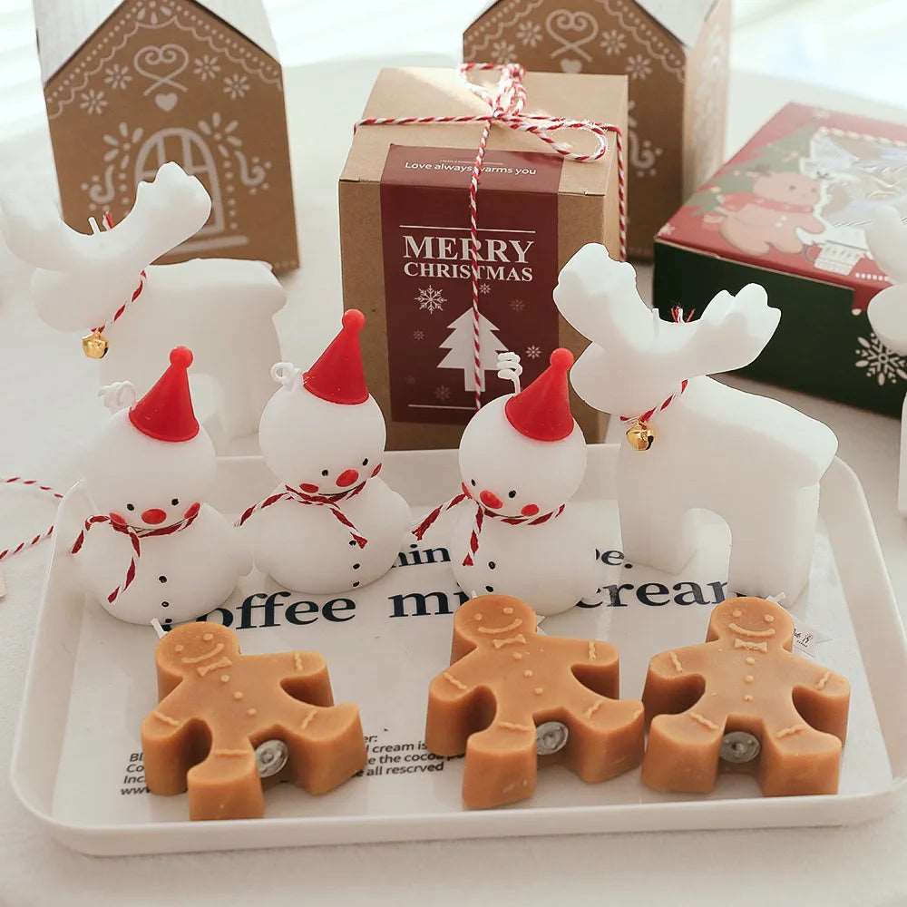1PC Gingerbread Man Christmas Scented Candle