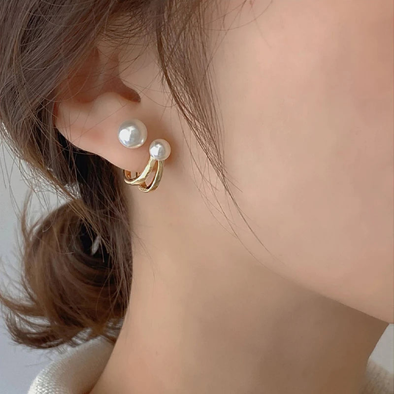 Luxury Pearl Stud Earrings