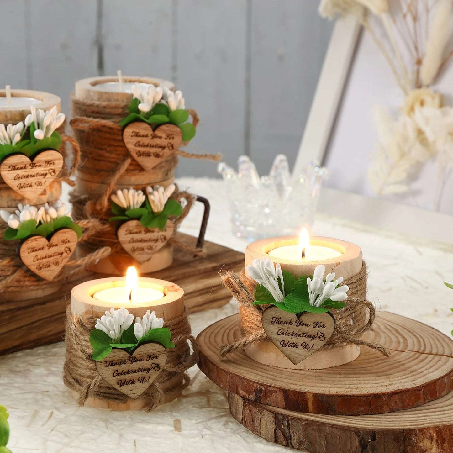 10/20/30/50Pcs Wedding Bridal Shower Favors Candles